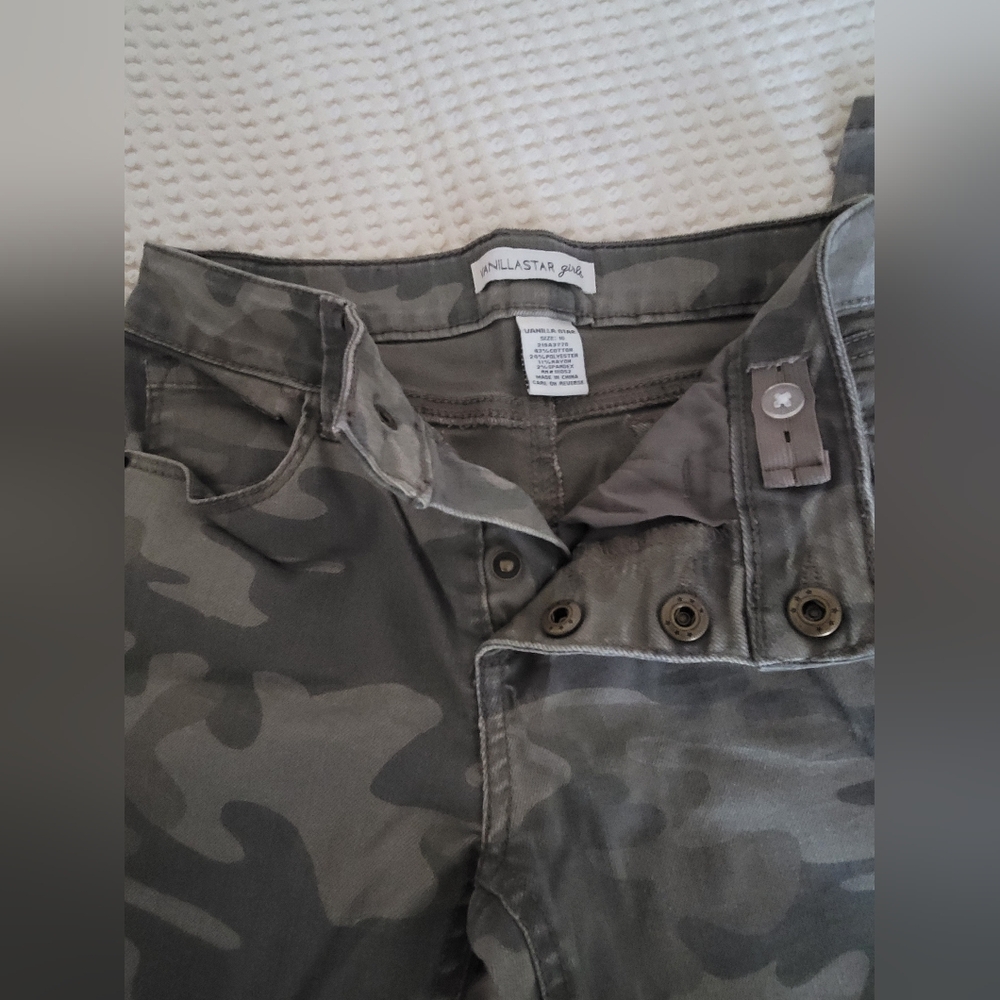 VanillaStar Girls Camouflage Cargo Pants